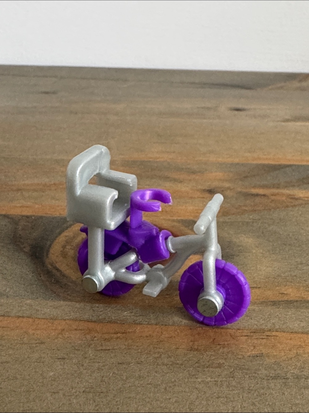 Polly Pocket | Purple & Grey Bicycle - Toy Set Replacement Piece